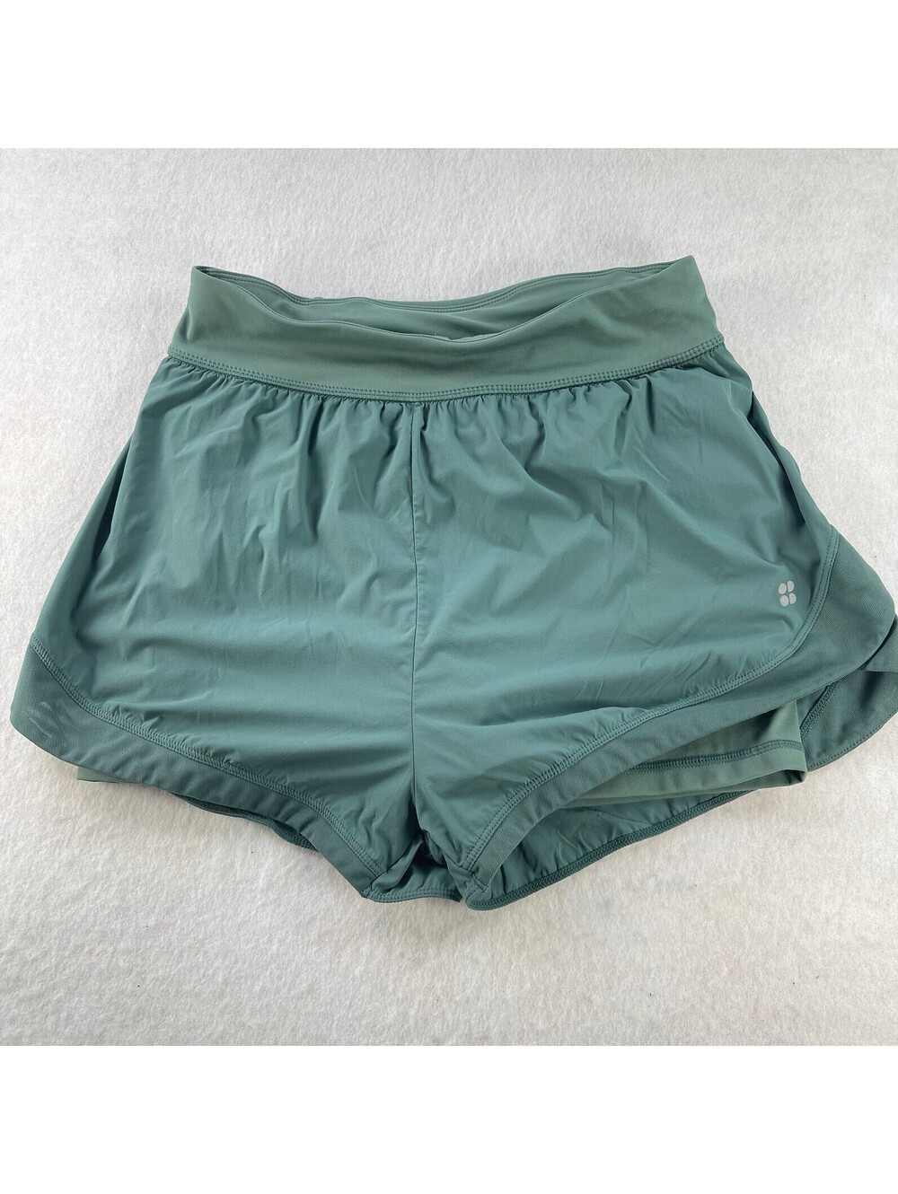 Sweaty Betty Running Shorts Women's Training Biker Athletic Green Lined Size 6